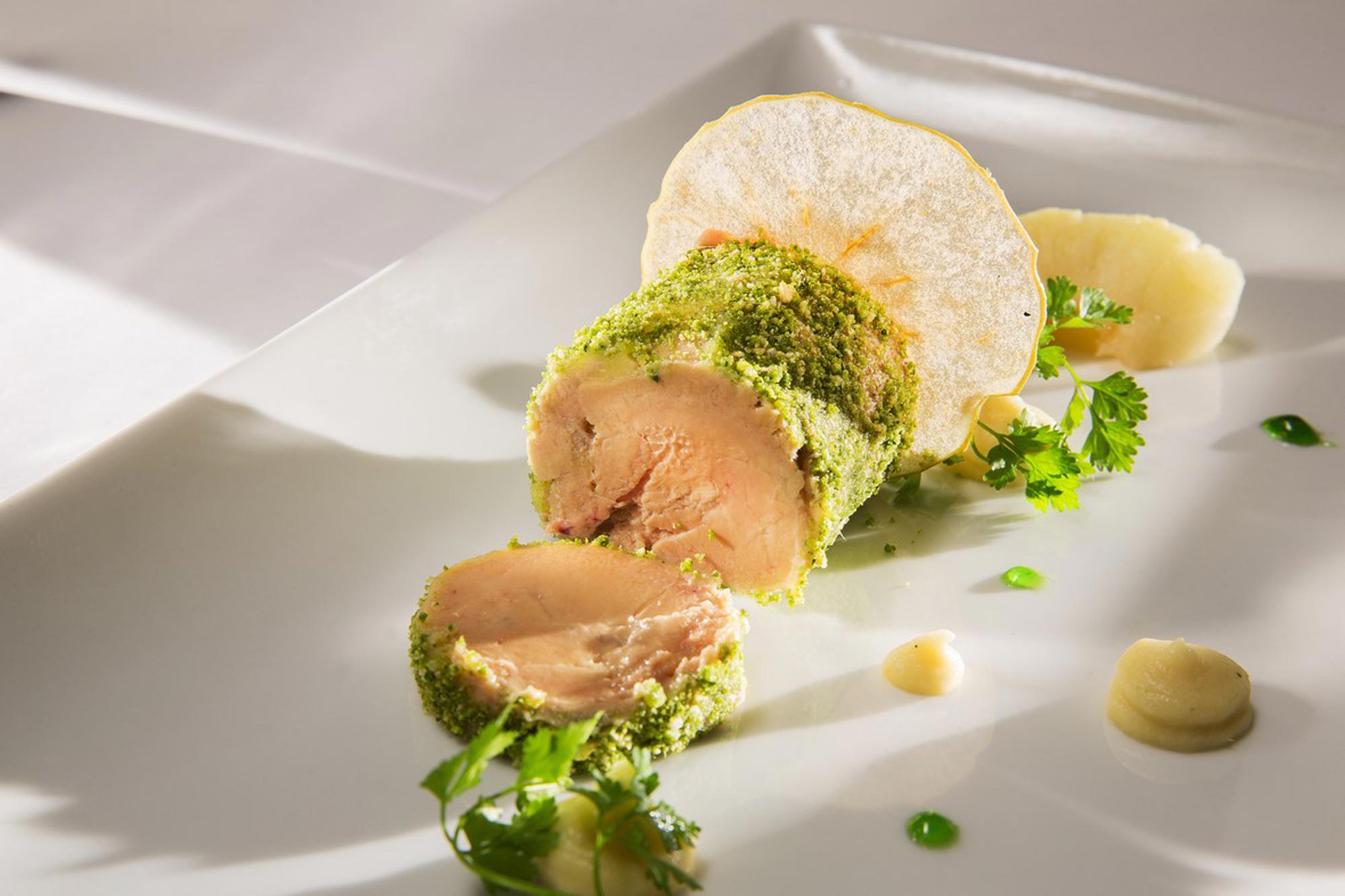 Foie gras en médaillon